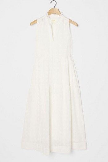 Maeve Jessie Tiered Maxi Dress Ivory / sleeveless summer dresses - flipped