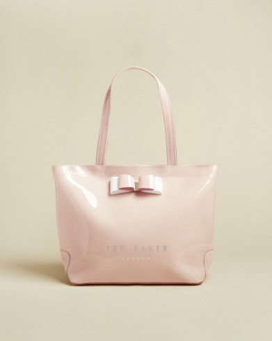 TED BAKER HARICON Bow detail small icon bag ~ glossy mini tote