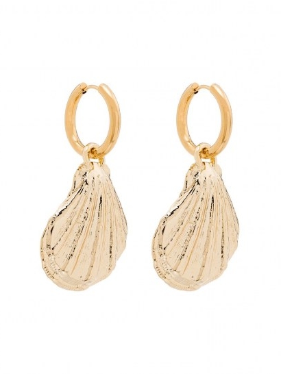 By Alona 18kt gold-plated Brigitte shell earrings / charm drops / shells