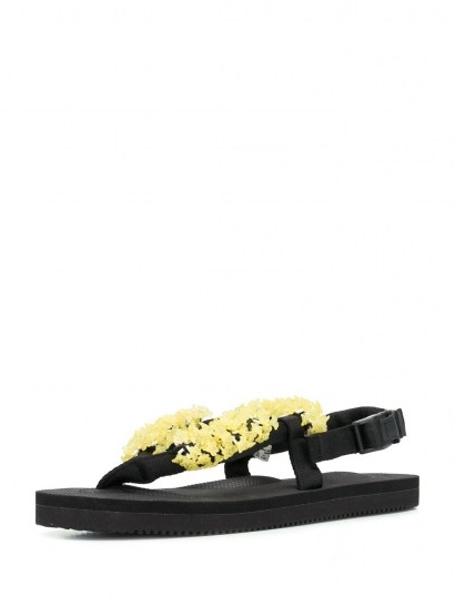 Cecilie Bahnsen floral-embellished sandals / embellished thonged slingback