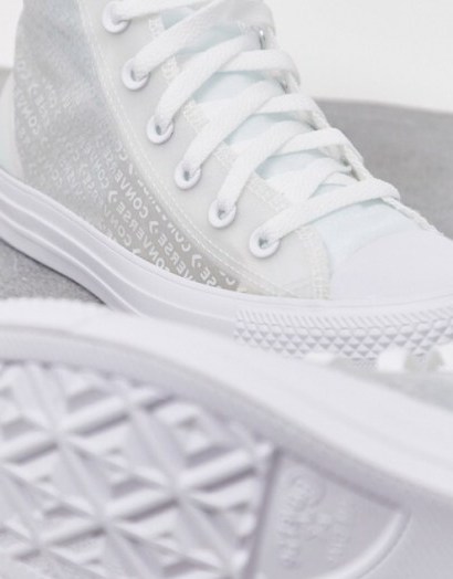 Converse Chuck Taylor Translucent / white high-top trainers - flipped