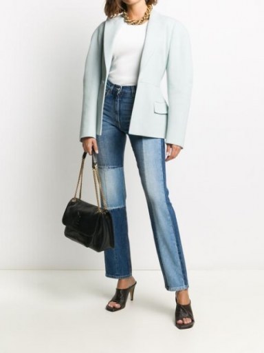 Givenchy high-rise straight-leg patchwork jeans ~ designer denim - flipped
