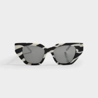GUCCI Zebra Print Cat Eye Sunglasses in Acetate