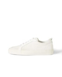 JIGSAW LINA LEATHER SUEDE MIX TRAINER / white low top trainers