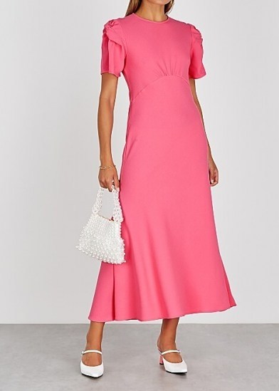 MAGGIE MARILYN It’s Up To You pink wool midi dress - flipped