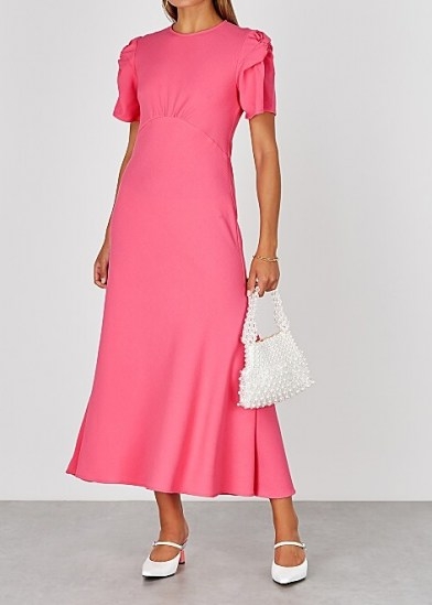 MAGGIE MARILYN It’s Up To You pink wool midi dress