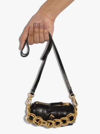 Manu Atelier mini Cylinder bag ~ petite handbags ~ chunky chain bags - flipped