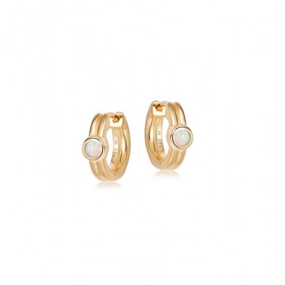 MISSOMA opalite single stone gold huggies / huggie earrings
