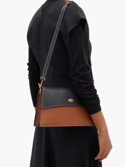 MÉTIER Roma small leather shoulder bag ~ colourblock handbags
