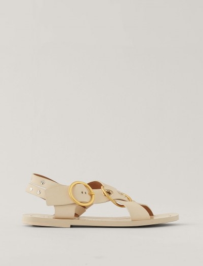 JOSEPH Gaya Leather Sandal / luxe criss-cross flat sandals