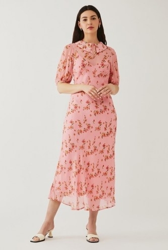 GHOST SESAME DRESS Betti Brushed Roses / pink vintage look dresses