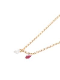 RAPHAELE CANOT Set Free diamond, ruby & 18kt gold necklace / delicate precious stone necklaces / rubies & diamonds