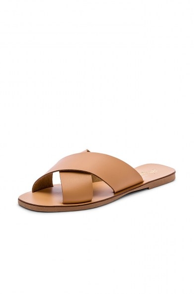 Seychelles Total Relaxation Sandal in Vacchetta ~ crossover flats