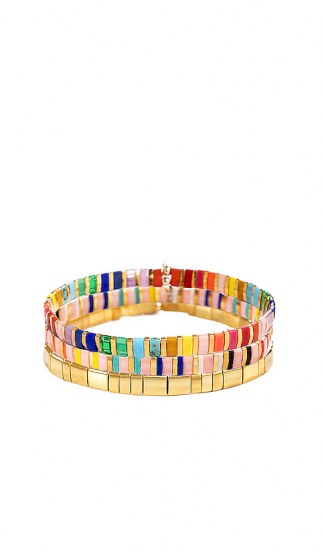 SHASHI Tilu Bracelet Set Rainbow Multi