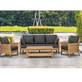 Deja 5 Seater Rattan Sofa Set – Sol 72 Outdoor – Wayfair – garden furniture - flipped