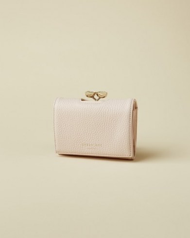 TED BAKER ALYESHA Teardrop crystal mini bobble purse light pink ~ embellished purses - flipped