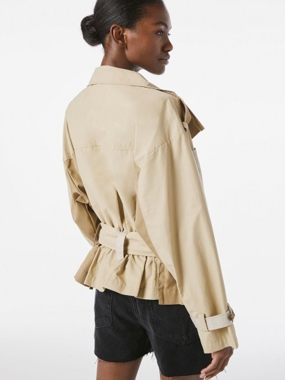 FRAME Tonal Blocked Jacket Khaki Multi | trench style jackets - flipped