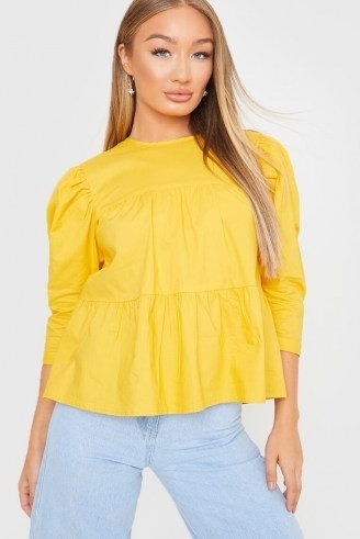 In The Style YELLOW SEAM LAYER SHIRT ~ bright tiered tops - flipped
