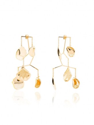 Anissa Kermiche 18kt gold Kinetic Mobile earrings ~ statement tiered drops - flipped