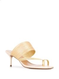 Aquazzura Sunny sandals 60mm in cream / gold