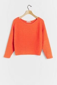 ANTHROPOLOGIE Kendall Pullover Orange / bright sweaters