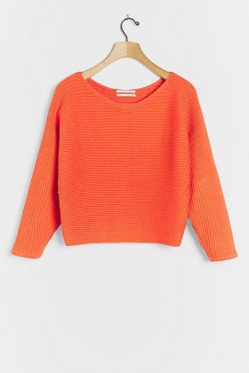 ANTHROPOLOGIE Kendall Pullover Orange / bright sweaters