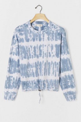 Namur Tie-Dye Sweatshirt – cotton pullover sweat top - flipped