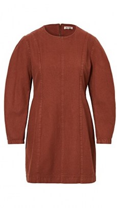 BAUM UND PFERDGARTEN Alfreda Dress Rusty Brown ~ long sleeve round neck dresses ~ autumn colours - flipped