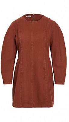 BAUM UND PFERDGARTEN Alfreda Dress Rusty Brown ~ long sleeve round neck dresses ~ autumn colours