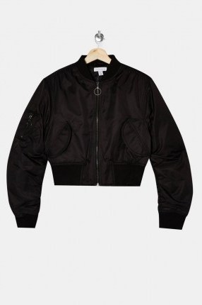 Topshop Black Bomber Jacket | classic casuals - flipped