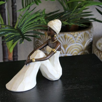 Sitting African Woman Fostoria Figurine by Bloomsbury Market – stylish ornaments for your home