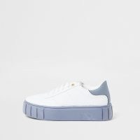 RIVER ISLAND Blue chunky sole trainer ~ thick soles ~ flatforms
