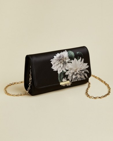 TED BAKER PARYA Clove evening bag / floral chain strap bags