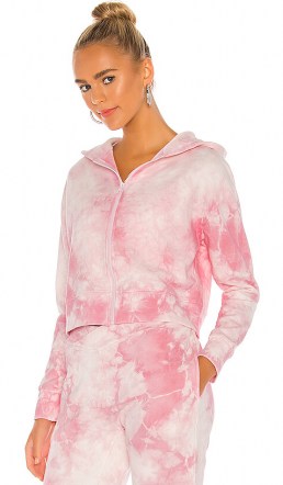 Frankies Bikinis Ranger Sweatshirt ~ pink zip front sweat top ~ zipped sweatshirts - flipped