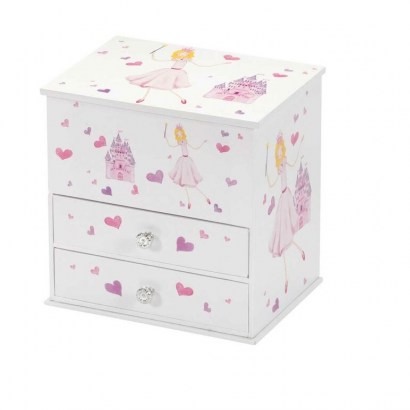 Beatrice Princess and Castle Chest Style Musical Jewellery Box by Harriet Bee