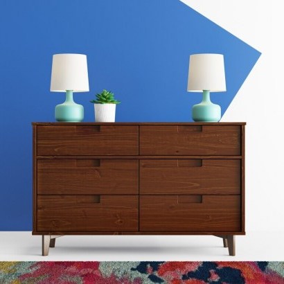 Winters 6 Drawer Double dresser by Hashtag Home – straight lines are all the fashion - flipped