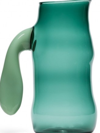 Jochen Holz x Wandler glass jug ~ green glassware