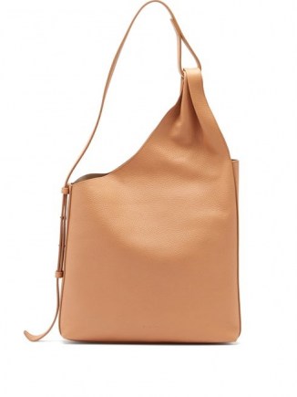 AESTHER EKME Lune leather tote bag / asymmetric handbags / beige bags - flipped