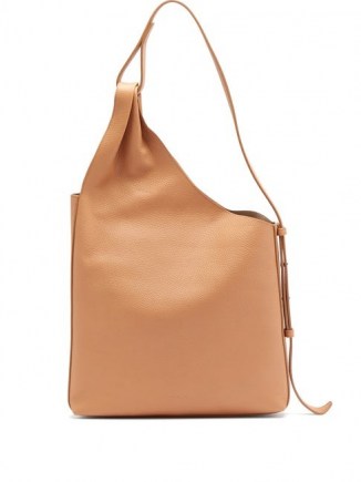AESTHER EKME Lune leather tote bag / asymmetric handbags / beige bags