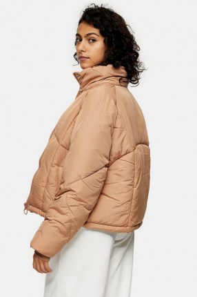 TOPSHOP Rose Pink Padded Puffer Jacket ~ warm winter jackets