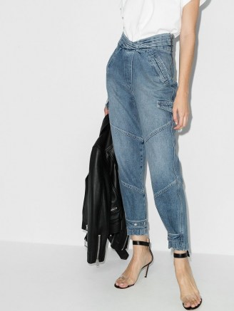 RtA Dallas tapered jeans ~ contemporary blue denim ~ crop leg