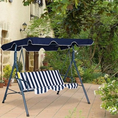 Wimbish Swing Seat by Sol 72 Outdoor – put your feet up and relax in your garden - flipped