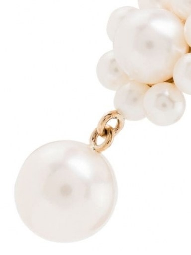 Sophie Bille Brahe 14kt yellow gold Margherita pearl earrings / small flower drops / freshwater pearls ❤️