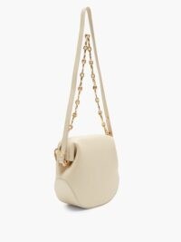 OSOI Toast Brot two-strap leather shoulder bag / cream chain strap bags