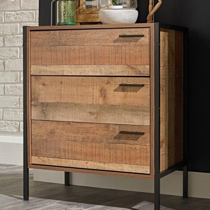 Terrence 3 Drawer Chest by Williston Forge – clean lines - flipped