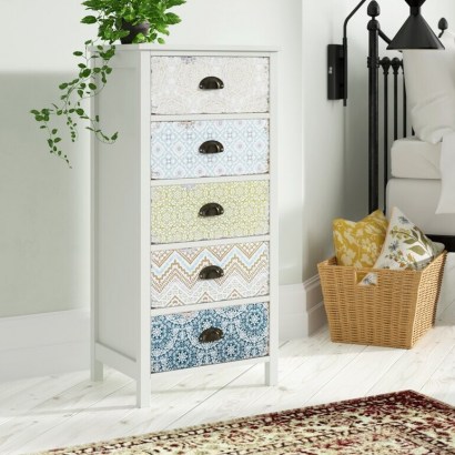 Amjad 5 Drawer Chest by World Menagerie fro the elegant, stylish bedroom