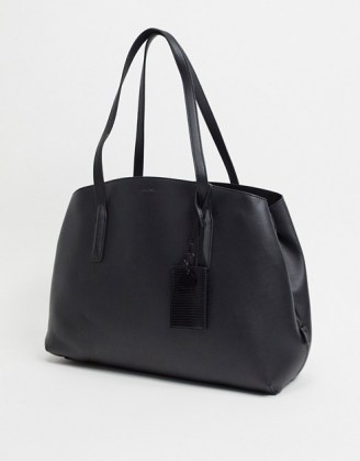 ALDO Ramada structured tote in black | faux leather handbags