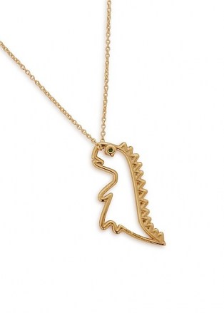 ALIITA Dino Esmeralda 9kt gold necklace | Dinosaur pendants | animal jewellery
