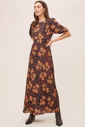 Kachel Floral Silk Maxi Dress - flipped