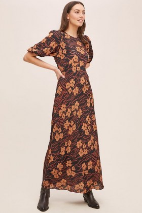 Kachel Floral Silk Maxi Dress